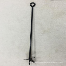 Heavy Duty 4" X 40" Black Screw-in Earth Anchor